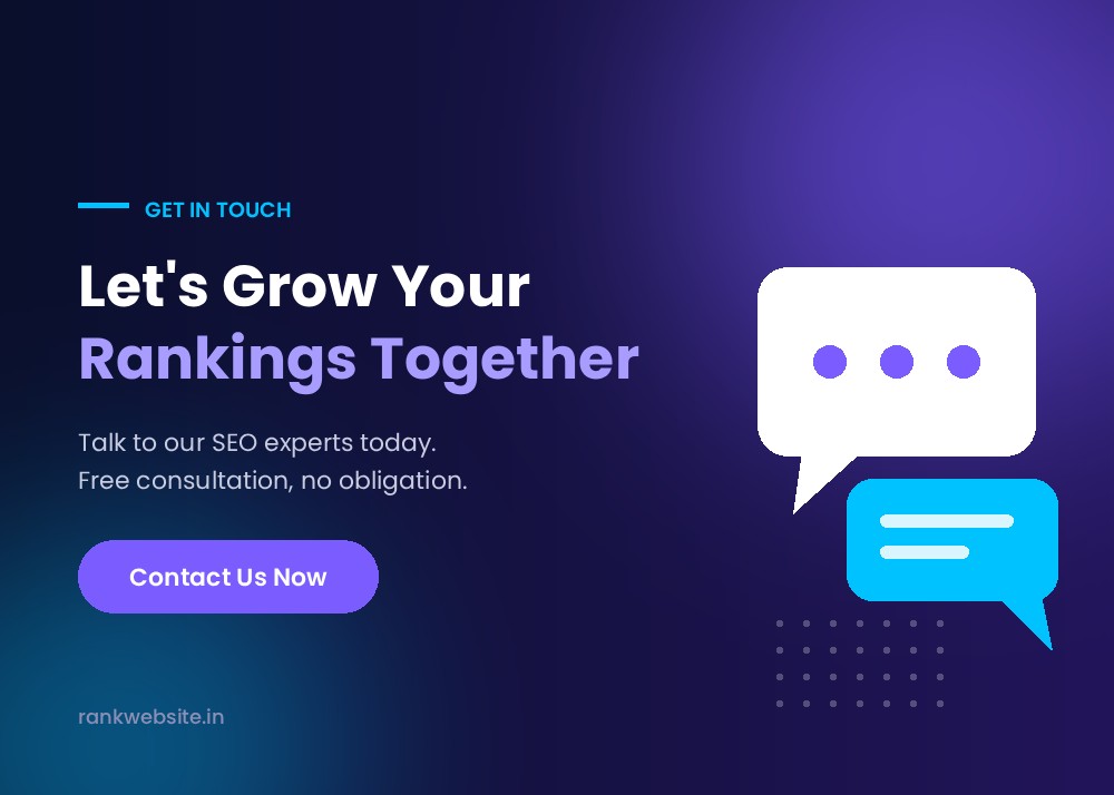 Get in touch with RankWebsite - Let's grow your rankings together