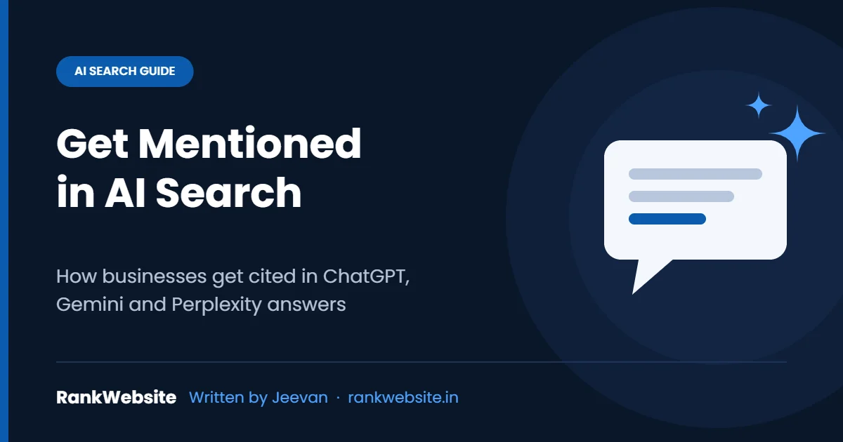 How to get your business mentioned in ChatGPT, Gemini and Perplexity – AI search guide