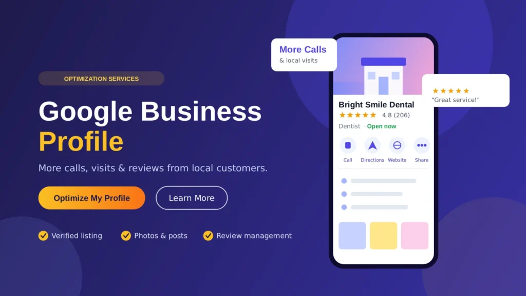 Google Business Profile optimisation for a clinic